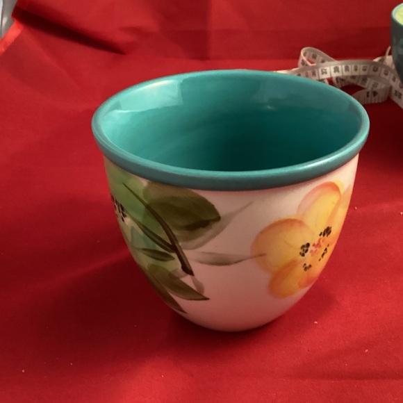 The Pioneer Woman Turquoise Floral Blossom Small Plate Bowl Mug - Picture 10 of 14